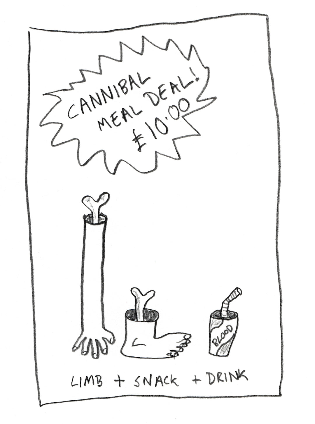 CANNIBAL MEAL DEAL £10.00