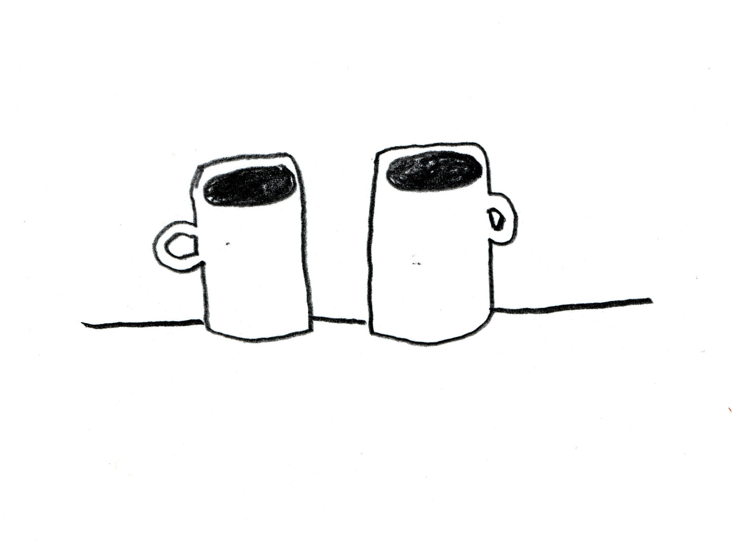Left and right handed mugs