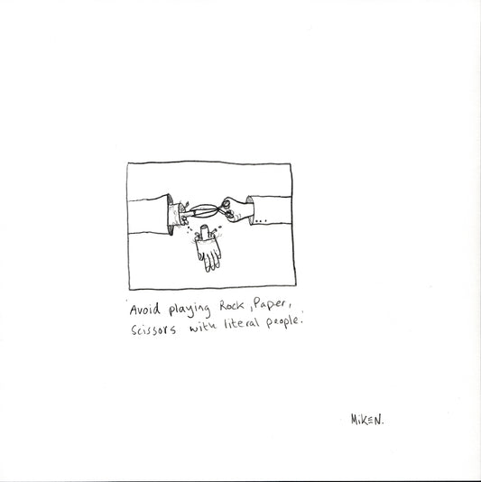 Avoid playing Rock, Paper, Scissors with literal people